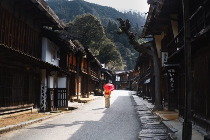 Vrouw in Japan