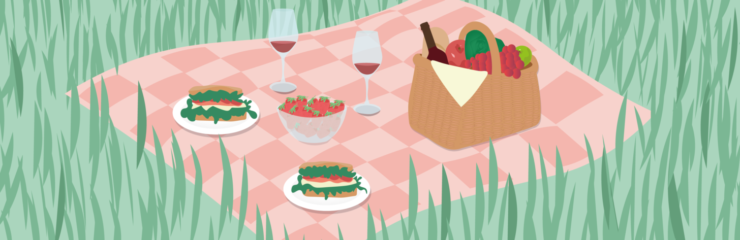 vegan_picknick illustratie