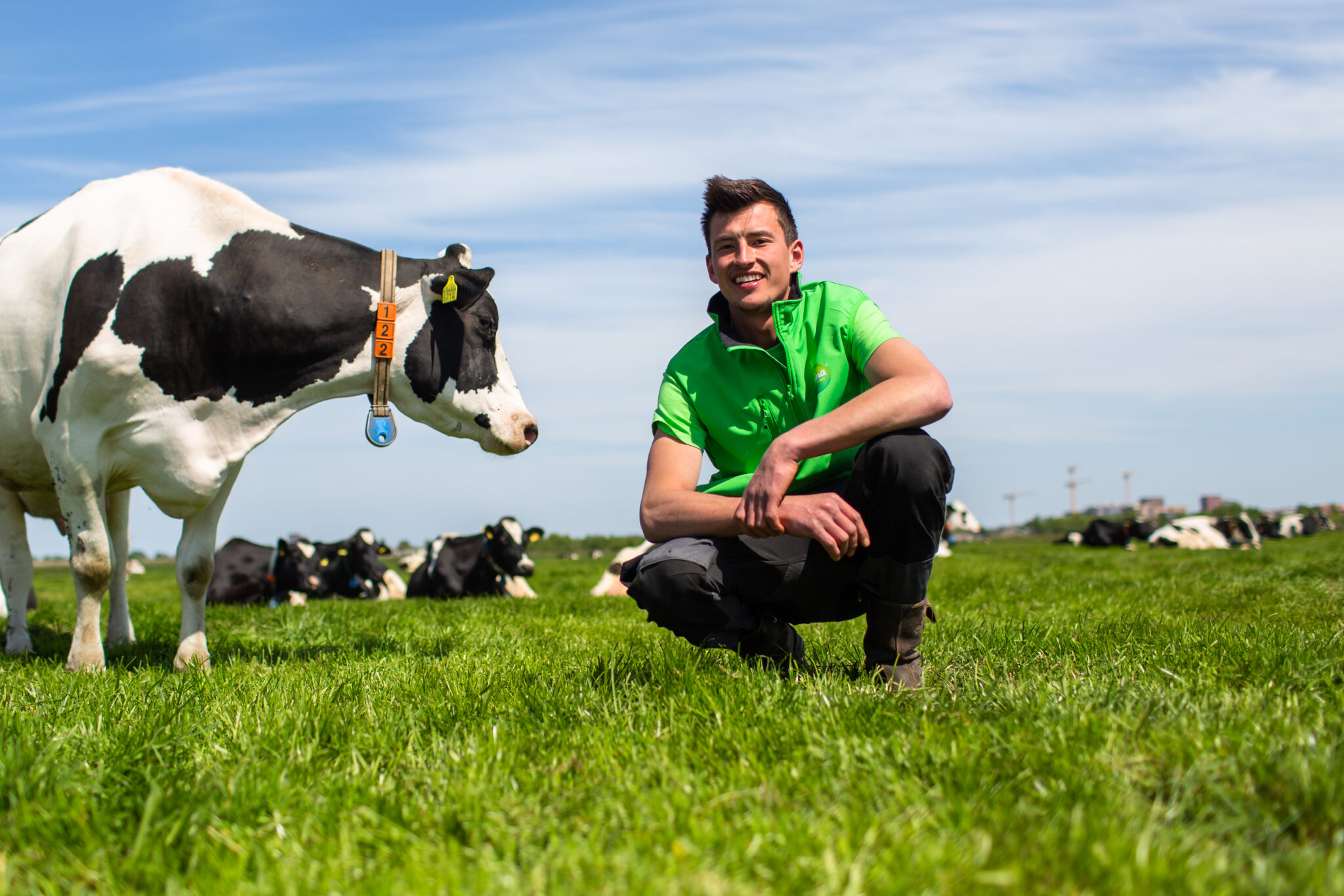 Boer op de Open Boerderijdagen.